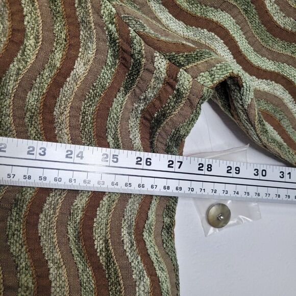 Parsley & Sage green brown groovy quirky button front plus size jacket 3x - Picture 7 of 8